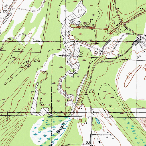Topographic Map of Liberty-Dayton Division, TX