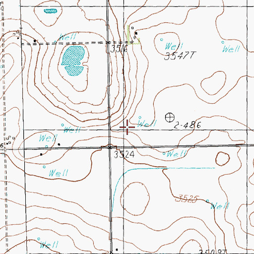 Topographic Map of Littlefield Division, TX