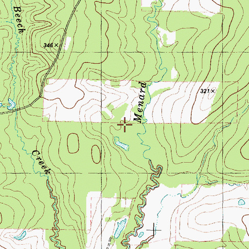 Topographic Map of Livingston-Onalaska Division, TX