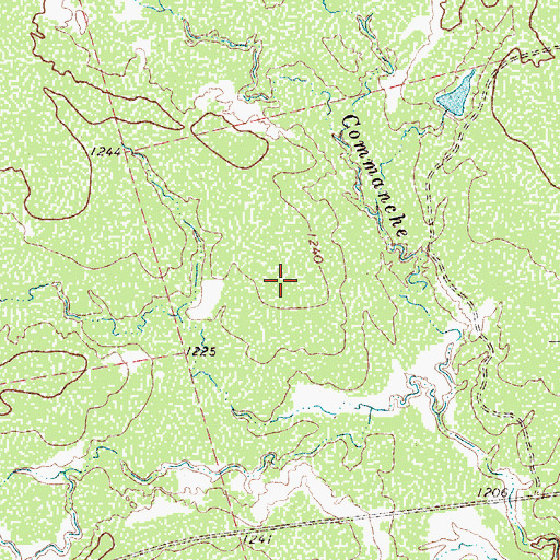 Topographic Map of Lockett Division, TX