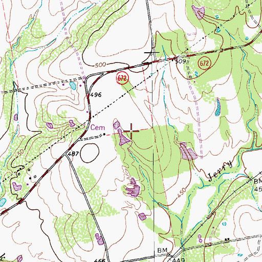 Topographic Map of Lockhart Division, TX