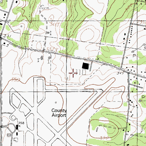 Topographic Map of Lakeport Division, TX