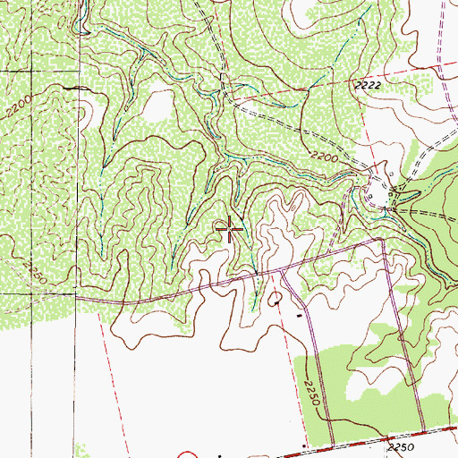 Topographic Map of Loraine Division, TX