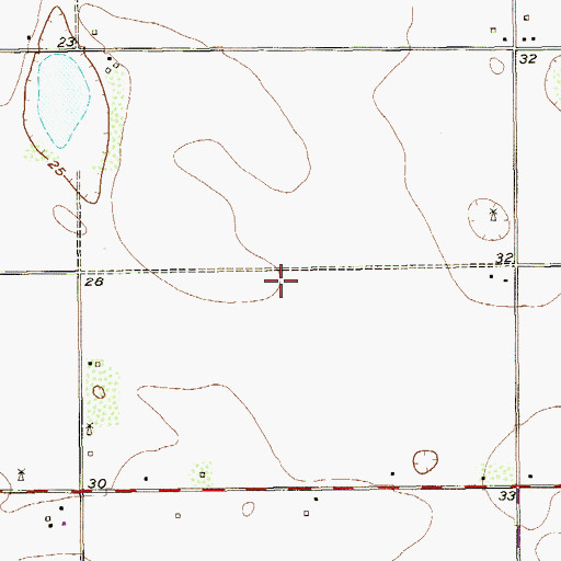 Topographic Map of Lyford Division, TX