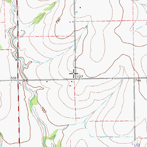 Topographic Map of McKinney Division, TX