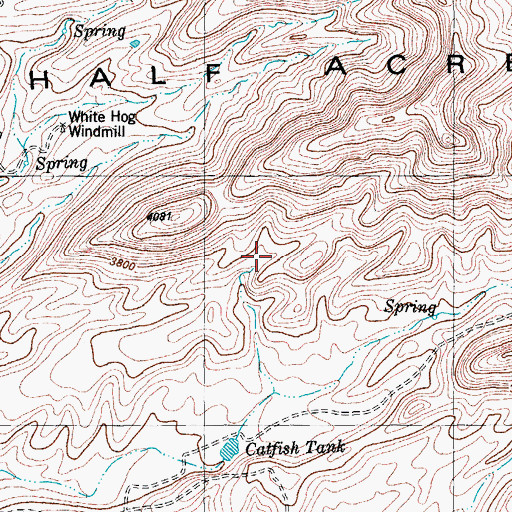 Topographic Map of Marathon Division, TX