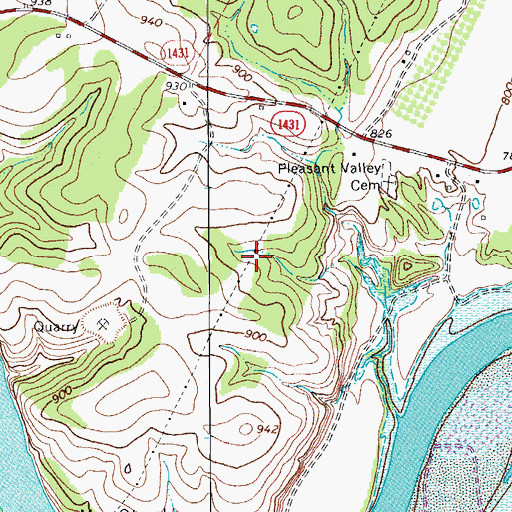 Topographic Map of Marble Falls Division, TX