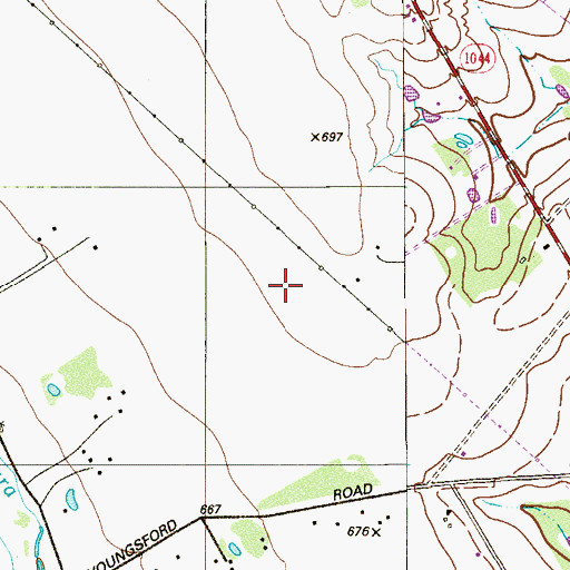 Topographic Map of Marion Division (historical), TX