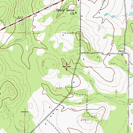 Topographic Map of Jefferson Division, TX