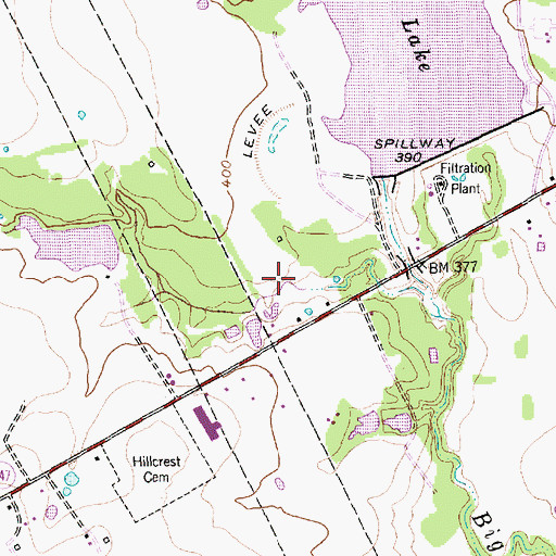 Topographic Map of Marlin Division, TX