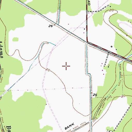 Topographic Map of Mauriceville Division, TX
