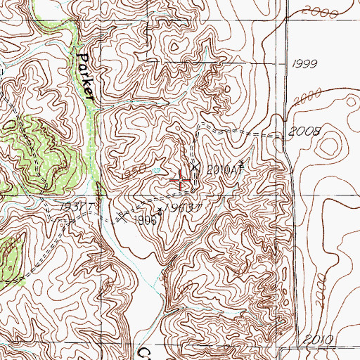 Topographic Map of Memphis Division, TX