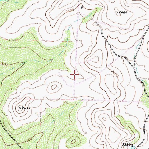 Topographic Map of Mertzon North Division, TX
