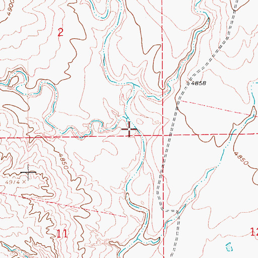 Topographic Map of Dry Creek, CO