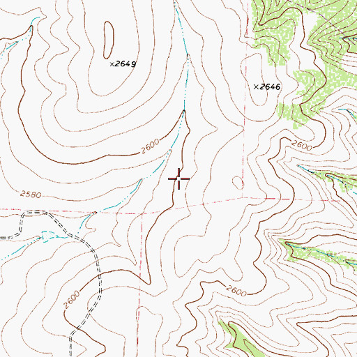 Topographic Map of Mertzon South Division, TX