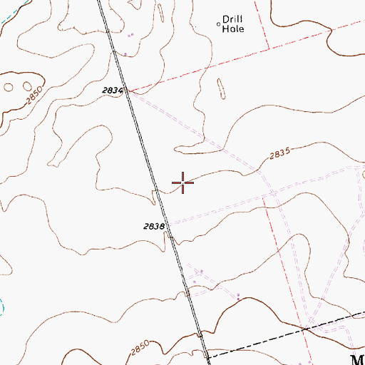 Topographic Map of Midland Division, TX