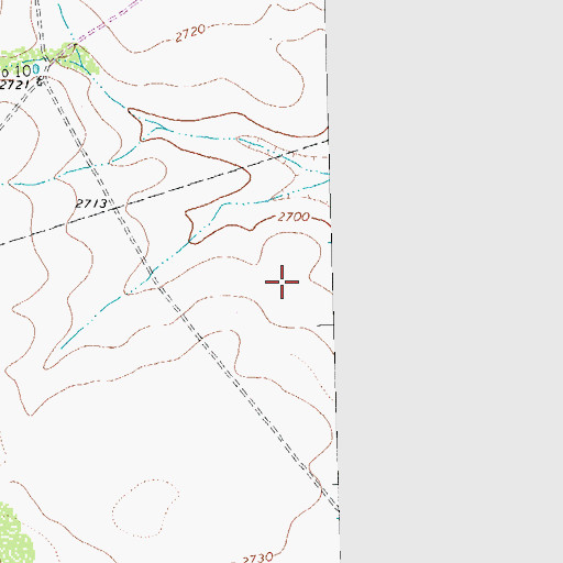 Topographic Map of Midland South Division, TX