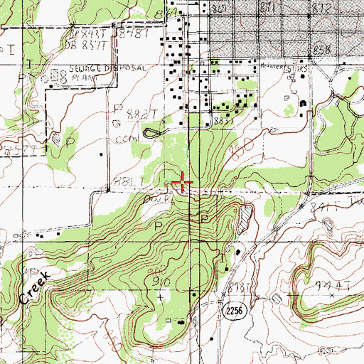 Topographic Map of Mineral Wells Division, TX