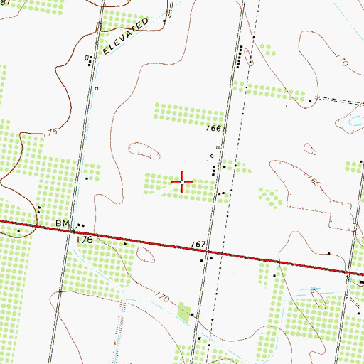 Topographic Map of Mission Division, TX