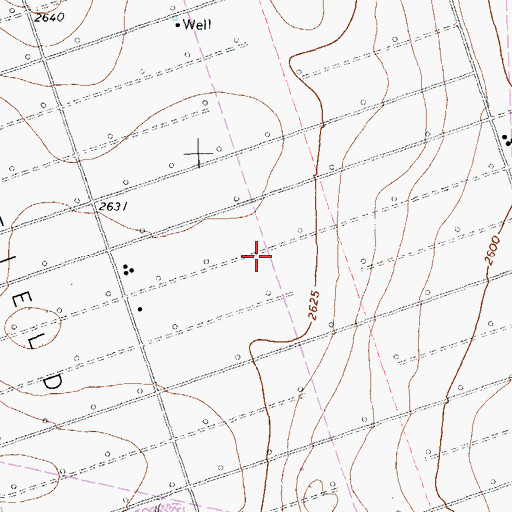 Topographic Map of Monahans Division, TX