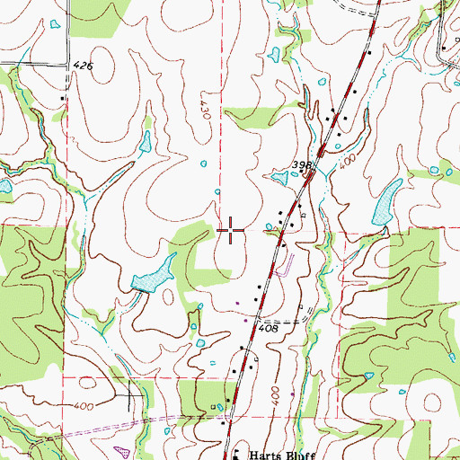 Topographic Map of Mount Pleasant Division, TX