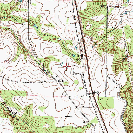 Topographic Map of Mount Selman Division, TX