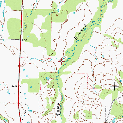 Topographic Map of Mount Vernon Division, TX