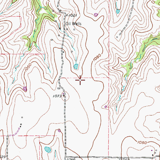Topographic Map of Muenster Division, TX
