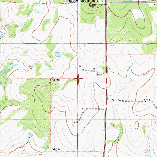 Topographic Map of Mullin-Priddy Division, TX