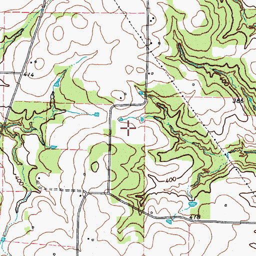 Topographic Map of New Summerfield Division, TX