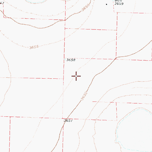 Topographic Map of North Randall Division (historical), TX