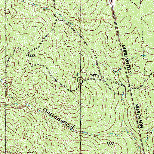 Topographic Map of North Childress Division, TX