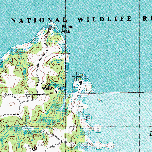Topographic Map of Northwest Grayson Division, TX