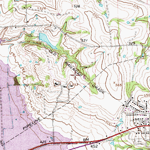 Topographic Map of Northwest Rockwall Division, TX