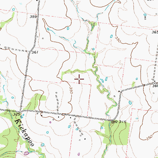 Topographic Map of North Zulch Division, TX