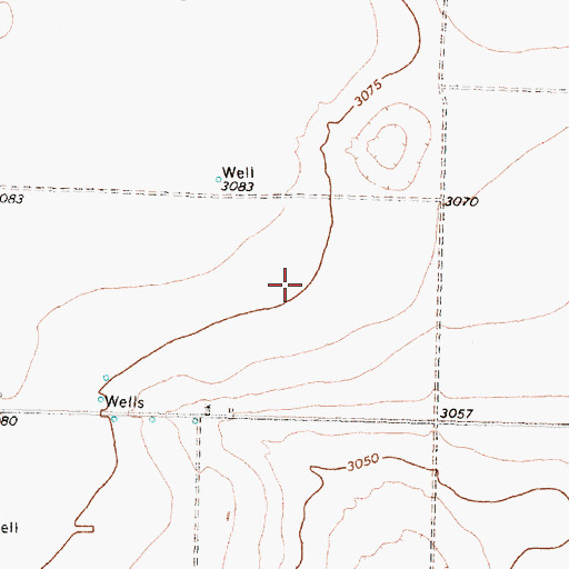 Topographic Map of O'Donnell Division, TX