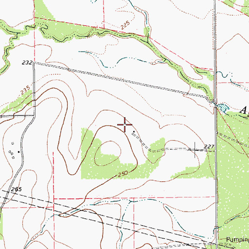 Topographic Map of Orange Grove-Sandia Division, TX