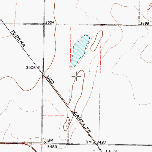Topographic Map of Panhandle Division, TX