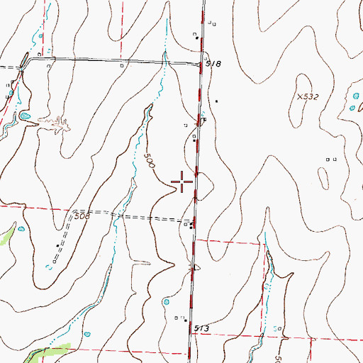 Topographic Map of Pecan Gap Division, TX