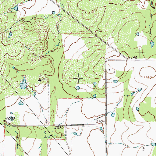 Topographic Map of Perrin Division, TX