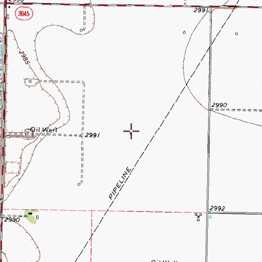 Topographic Map of Perryton West Division, TX