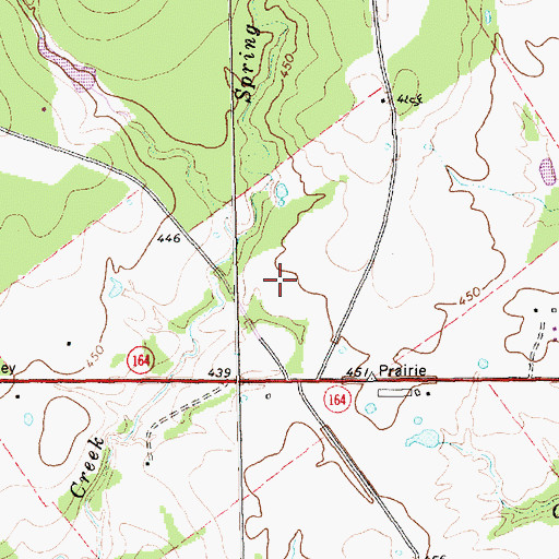 Topographic Map of Personville Division, TX
