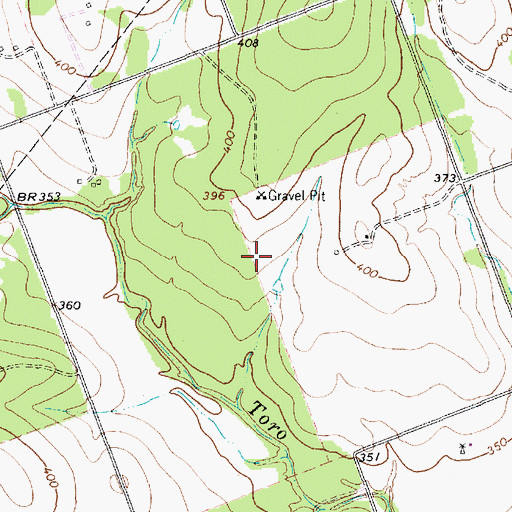 Topographic Map of Pettus-Pawnee Division, TX