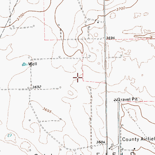 Topographic Map of Plains Division, TX