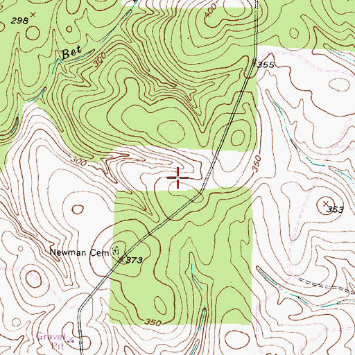 Topographic Map of Pollok Division, TX