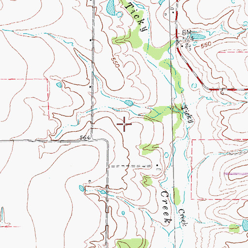Topographic Map of Princeton Division, TX