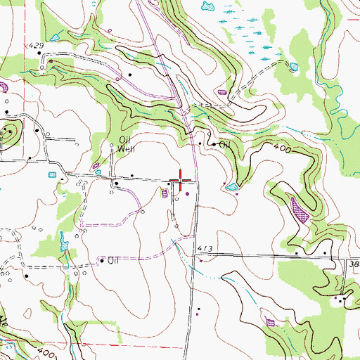 Topographic Map of Quitman Division, TX
