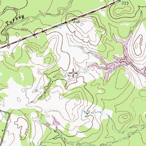 Topographic Map of Riverside Division, TX