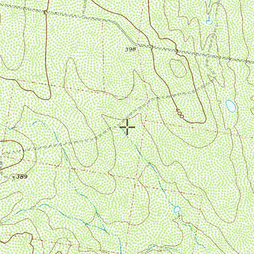 Topographic Map of Roma-Los Saenz Division, TX