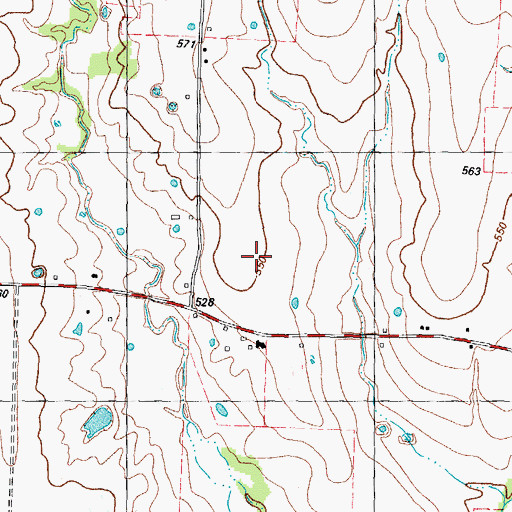 Topographic Map of Roxton Division, TX